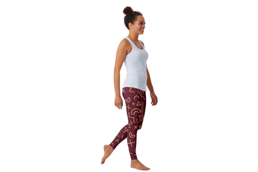 chica con estampado leggins originales